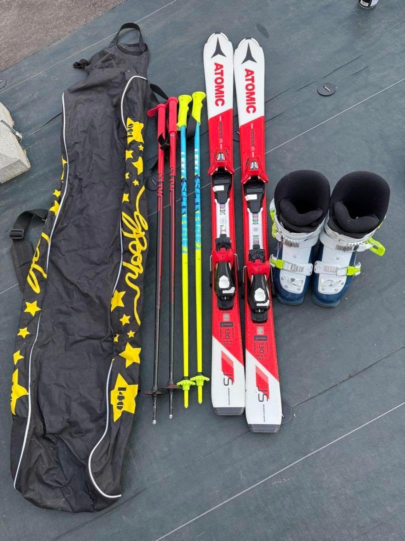 カービングスキー板138cmセットビンディングストックキッズ子供 カービングスキー板138cmセットビンディングストックキッズ子供